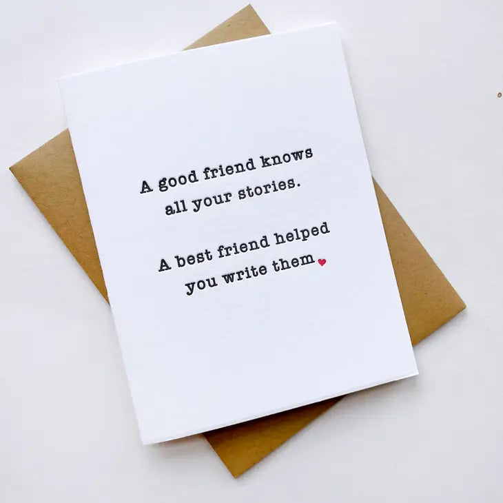 Good Friend, Best Friend Card