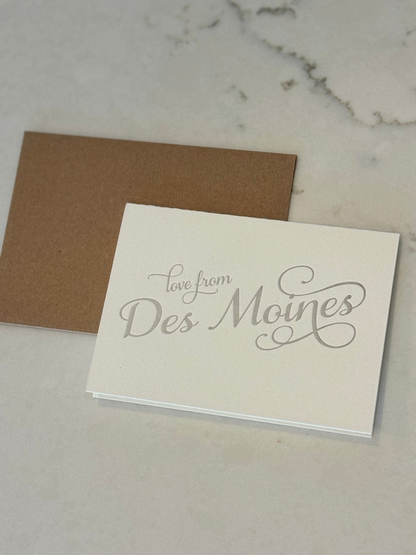 Love from Des Moines card