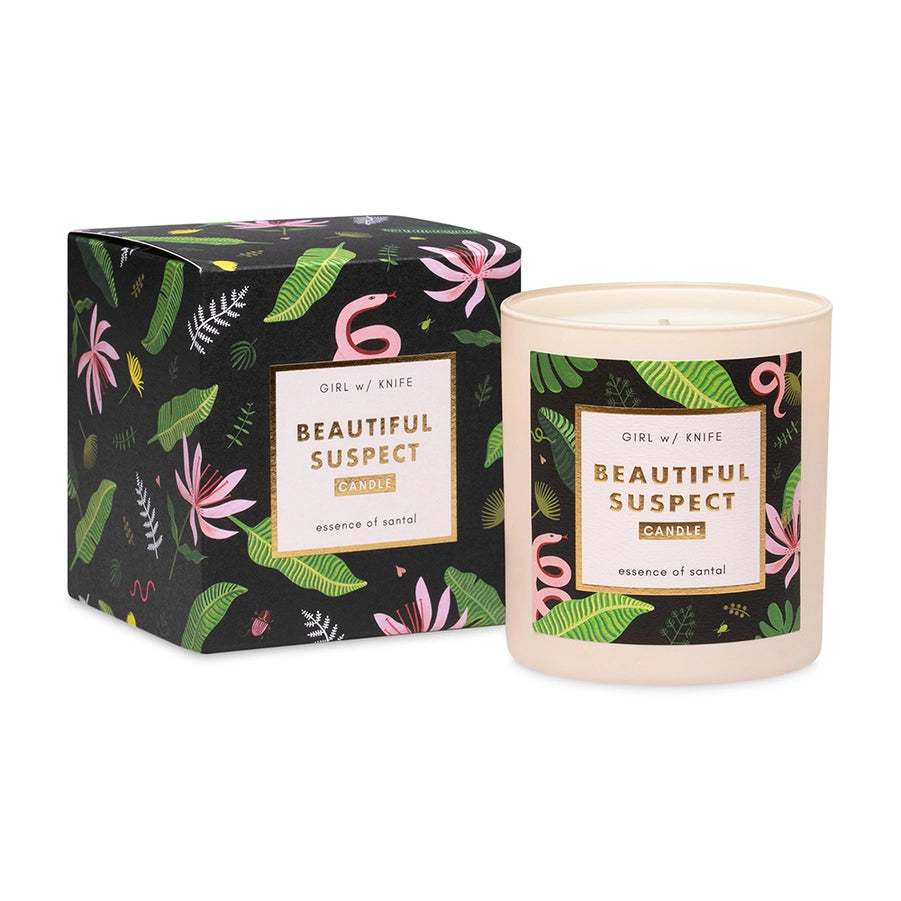 Girl w/ Knife: Beautiful Suspect Candle